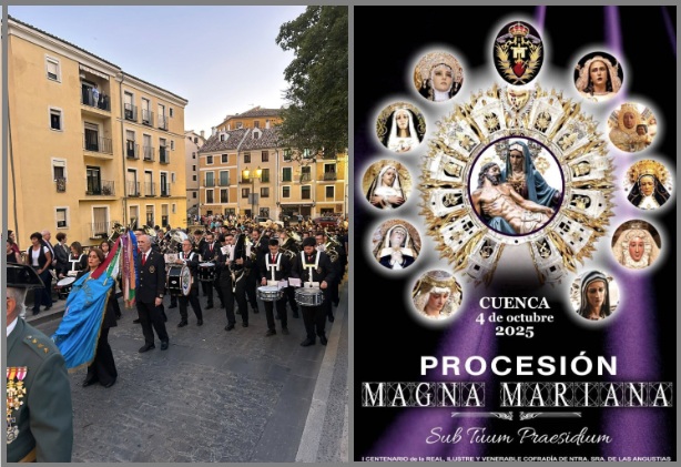 La Banda de Música de Tarancón, presente en la histórica Procesión Magna Mariana de Cuenca
