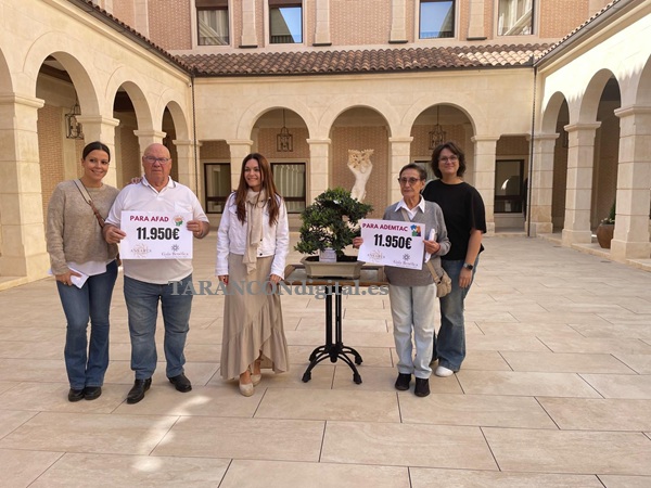 Ademtac y Afad reciben los 23.900 euros recaudados en la V Fiesta Solidaria celebrada en Tarancón