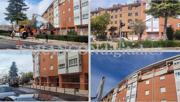 Varios desprendimientos movilizan a los bomberos en Tarancón sin causar heridos.