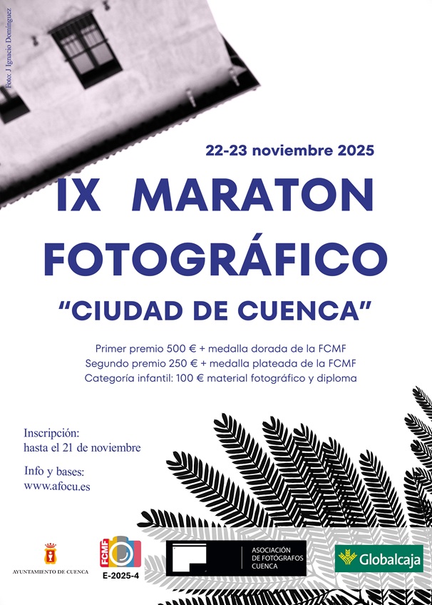 La IX edición del Maratón Fotográfico Ciudad de Cuenca se celebrará los días 22 y 23 de noviembre