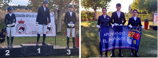 La amazona Alejandra Navarro García, campeona de Castilla la Mancha Doma Clásica Infantil.
