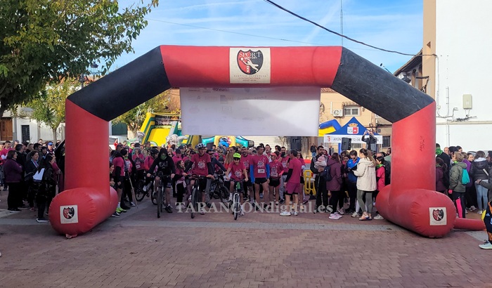 Belinchón celebra con éxito la VI Marcha Solidaria contra el Cáncer de Mama.