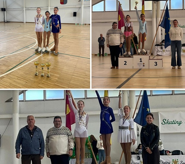 Tres pódium para patinadoras del Skating Success Tarancón en el Trofeo JCCM celebrado en Santa Cruz de la Zarza.