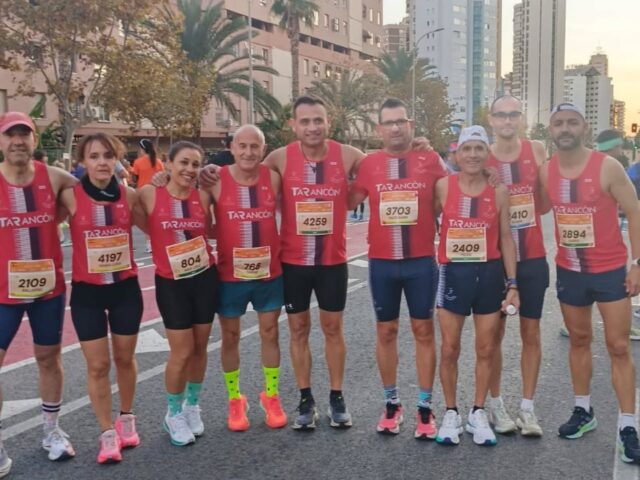 Importante presencia de atletas del CD Atletismo Tarancon en los 10 y 21 km de Benidorm con unos buenos resultados en algunos casos