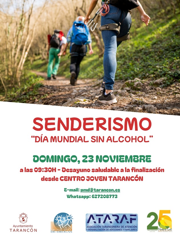 Tarancón celebra la ruta de senderismo por el “Día Mundial sin Alcohol” el domingo 23 de noviembre
