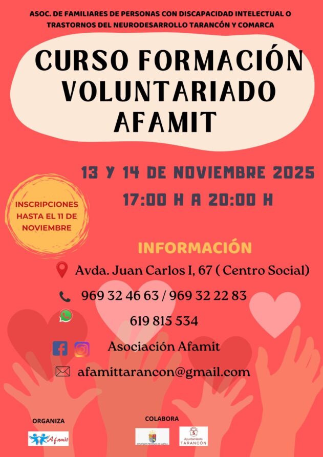 AFAMIT organiza un curso de formación para voluntariado los días 13 y 14 de noviembre
