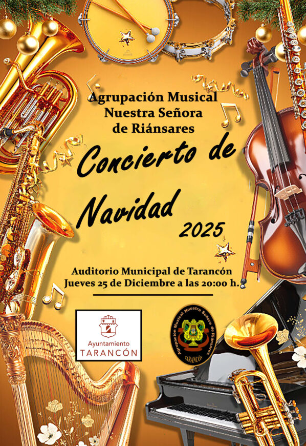 La Agrupación Musical Nuestra Señora de Riánsares celebrará su Concierto de Navidad el 25 de diciembre en el Auditorio de Tarancón
