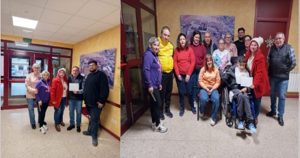 Afad y Afamit reciben 725 euros cada una gracias al Túnel del Terror solidario organizado en Leganiel