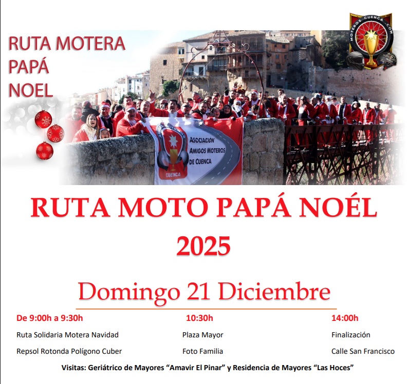 Cuenca se prepara para vivir la X Papa Noelada Solidaria de Amigos Moteros Cuenca