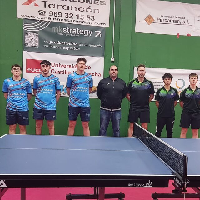 En tenis de Mesa, el Canalones Tarancon de Segunda división, despide el año en zona de promoción con una victoria ante el Mianpi Guadalajara