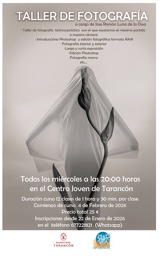 El Centro Joven de Tarancón acogerá un taller de fotografía a partir del 4 de febrero