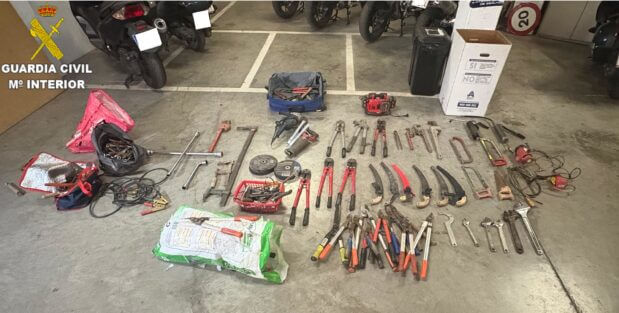 Desarticulado un grupo criminal dedicado a los robos en explotaciones agrícolas
