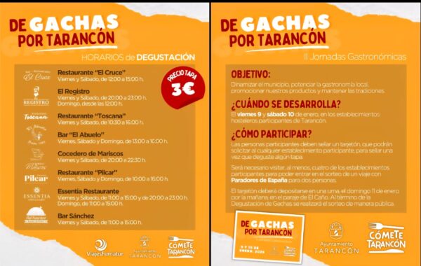 Tarancón celebra este fin de semana las II Jornadas Gastronómicas “De Gachas por Tarancón”