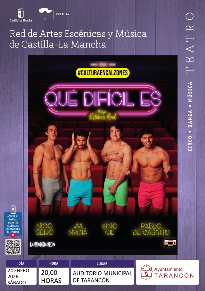 El Auditorio Municipal de Tarancón acoge el espectáculo “Qué difícil es” dentro de la Red de Artes Escénicas