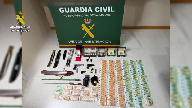 La Guardia Civil consigue desarticular un grupo criminal que actuaba en las provincias de Toledo y Madrid.