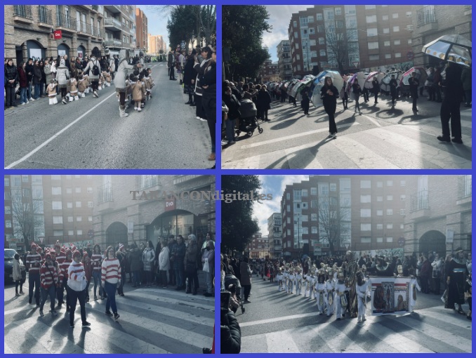 Cientos de escolares llenan de alegría y colorido las calles de Tarancón en el tradicional desfile del Martes de Carnaval