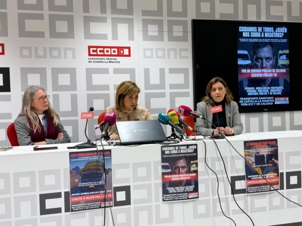 CCOO recogerá firmas para solicitar al SESCAM la gestión directa del servicio de ambulancias