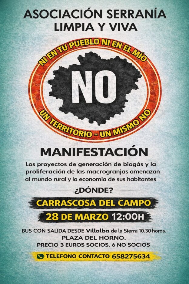 El PCE apoya la movilización contra las plantas de biogás en Campos del Paraiso