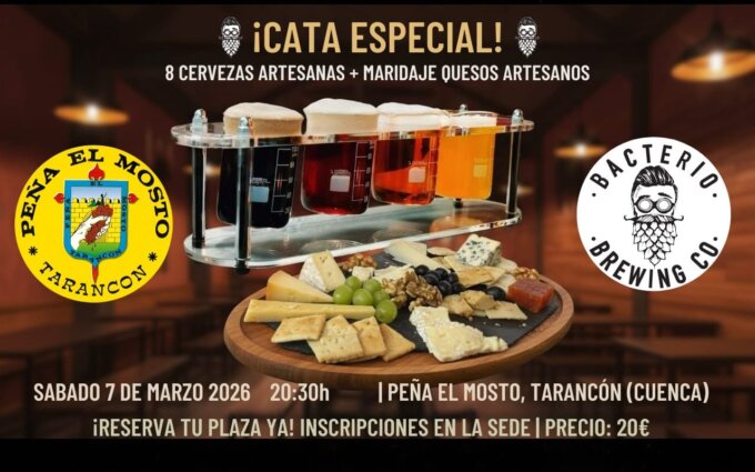 Cata especial de cervezas artesanales en la Peña El Mosto de Tarancón