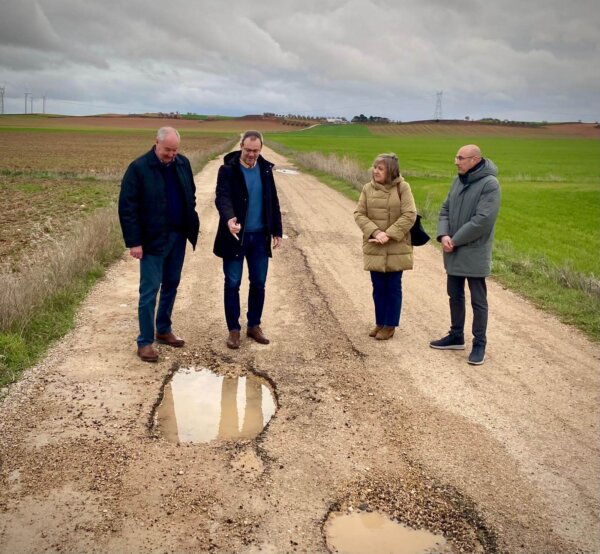 Solana reclama a la Diputación la reparación urgente de la vía que une Santa María del Campo Rus y Honrubia