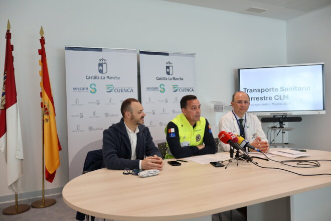 El Gobierno de Castilla-La Mancha destina 92,6 millones de euros para el transporte sanitario terrestre en la provincia de Cuenca