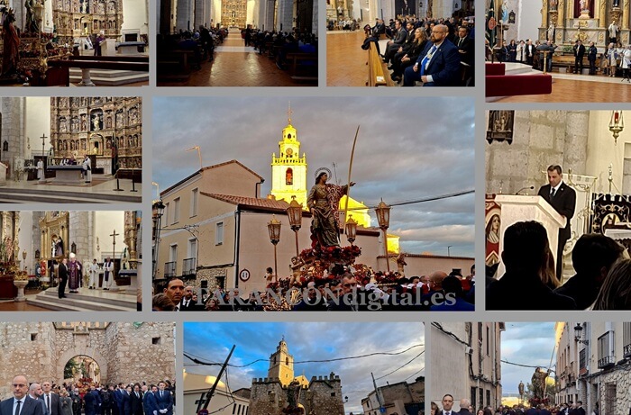 Solemne misa oficiada por el Obispo y posterior procesión para conmemorar el 75 aniversario de la Hdad. de San Juan Evangelista de Tarancón.