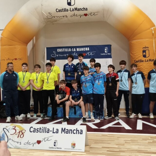 Al éxito de organización, el Club Tenis de Mesa Tarancon, une los resultados en el Regional Escolar, disputado en Tarancón