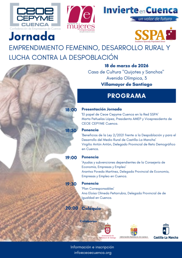 AMEP visita Villamayor de Santiago el 18 de marzo para prestar servicio a emprendedores e inversores