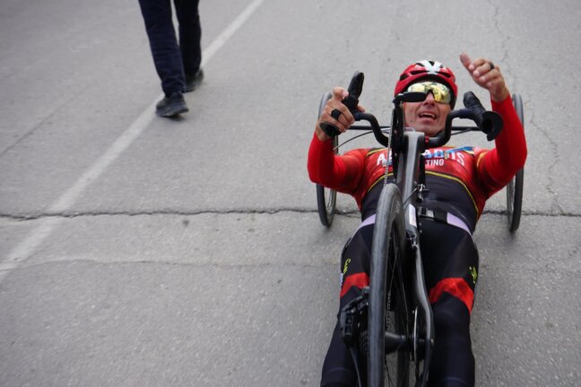 Luis Miguel García Marquina, vencedor del Gran Premio Gestiona V Biciobike en la localidad murciana de Ceutí