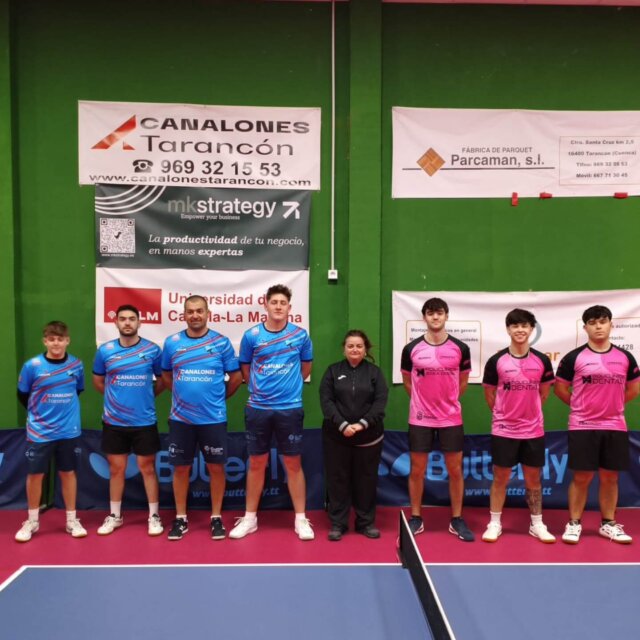 El líder del grupo VII de Segunda División Tenis de Mesa, arrolla al Canalones Tarancón TM y relega a la quinta posición de la tabla a los taranconeros