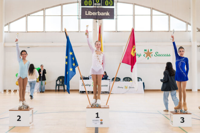 La patinadora Amalia Purcel, campeona de Castilla la Mancha categoría Alevín, clasificada para el Campeonato de España