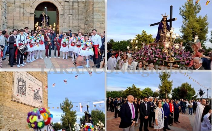 Numerosos taranconeros acompañan al Santísimo Cristo Arrodillado en la tradicional Procesión del Cristillo en Belinchón