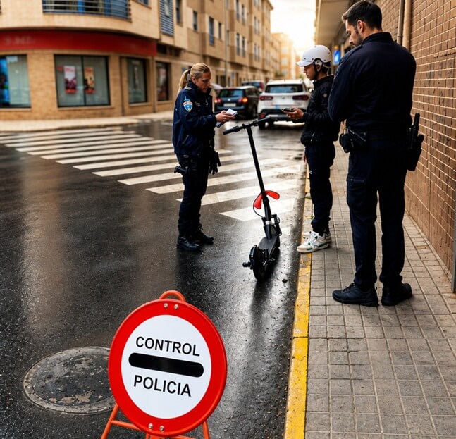 La Policía Local de Tarancón inicia una campaña de control de VMP ante la nueva normativa
