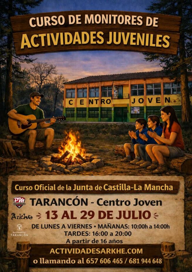 Tarancón acogerá en julio un curso de Monitor de Actividades Juveniles homologado por la Junta
