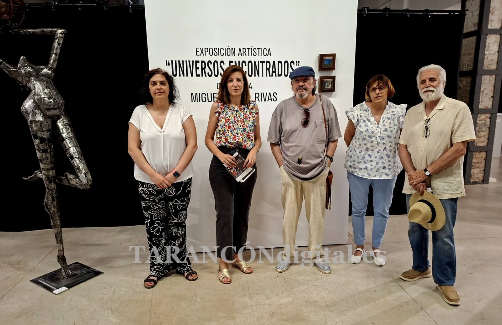 Inaugurada en Tarancón la exposición «Universos Encontrados» de Miguel Ángel Rivas con 54 obras entre pintura y escultura