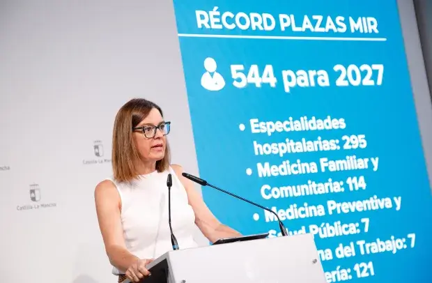 Castilla-La Mancha alcanza una cifra récord con 544 plazas de Formación Sanitaria Especializada para 2027