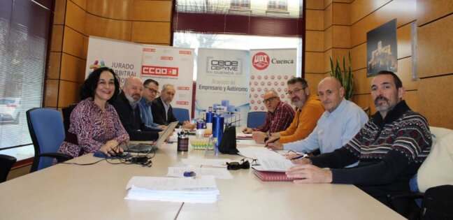 Primera reunión, de trámite, de la negociación del convenio de transporte de mercancías de la provincia de Cuenca