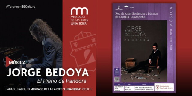 Jorge Bedoya presenta este sábado en Tarancón el espectáculo musical «El Piano de Pandora»