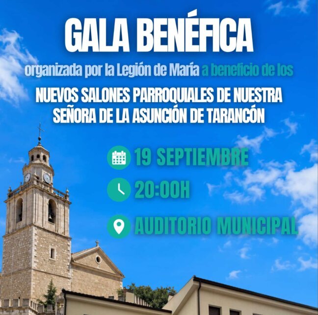 La Legión de María organiza este sábado una gala benéfica para los nuevos salones parroquiales de Tarancón