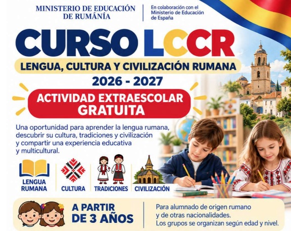 En Tarancón se ofrece un curso gratuito de Lengua, Cultura y Civilización Rumana para el curso 2026-2027